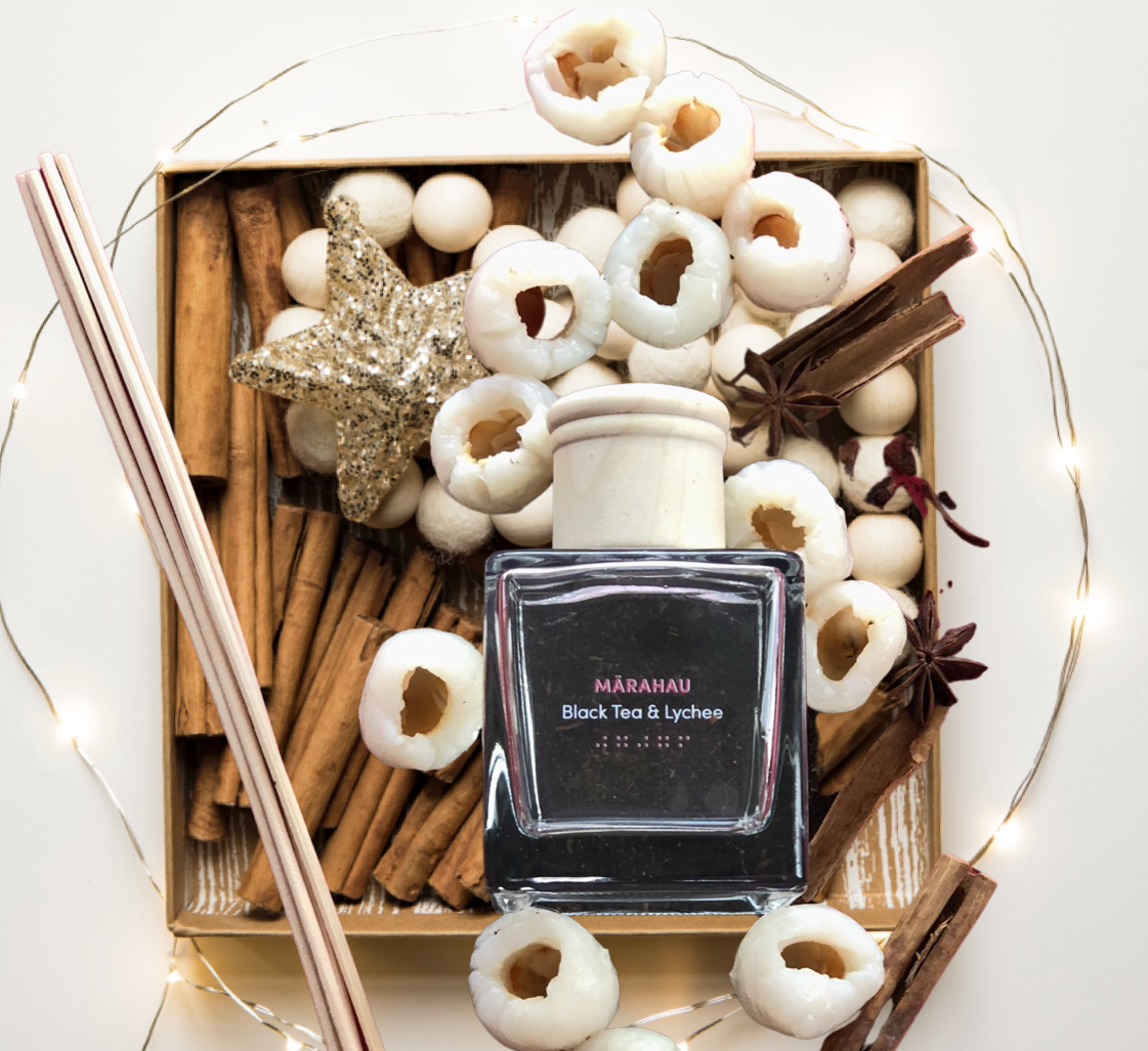 MĀRAHAU Reed Diffuser - Black Tea & Lychee