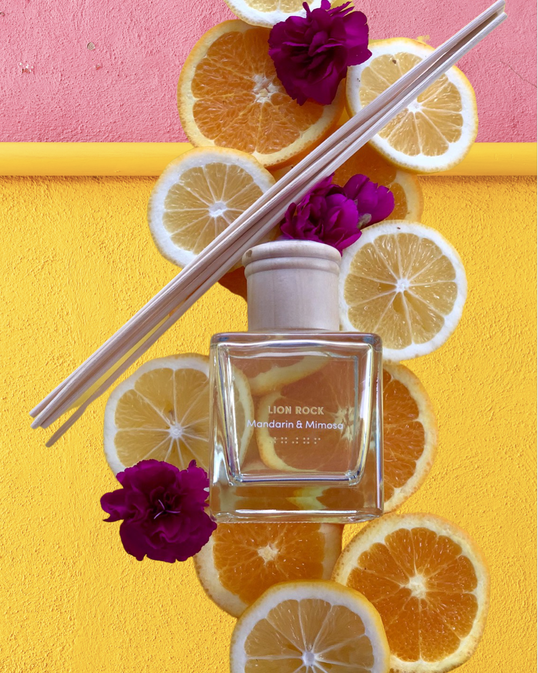 LION ROCK Reed Diffuser - Mandarin & Mimosa