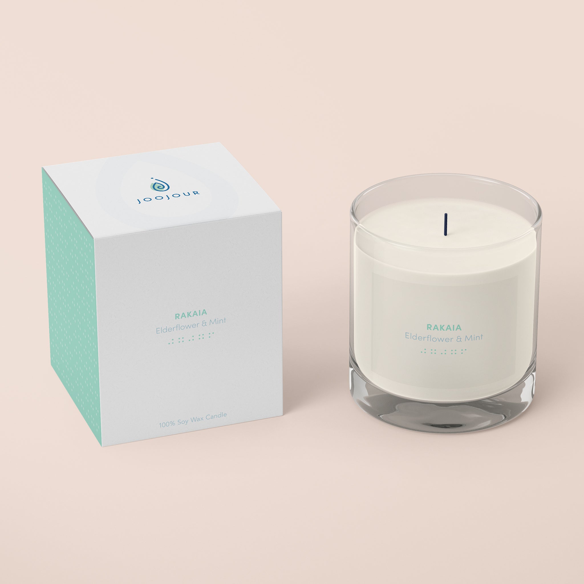 RAKAIA Soy Candle - Elder Flower & Mint